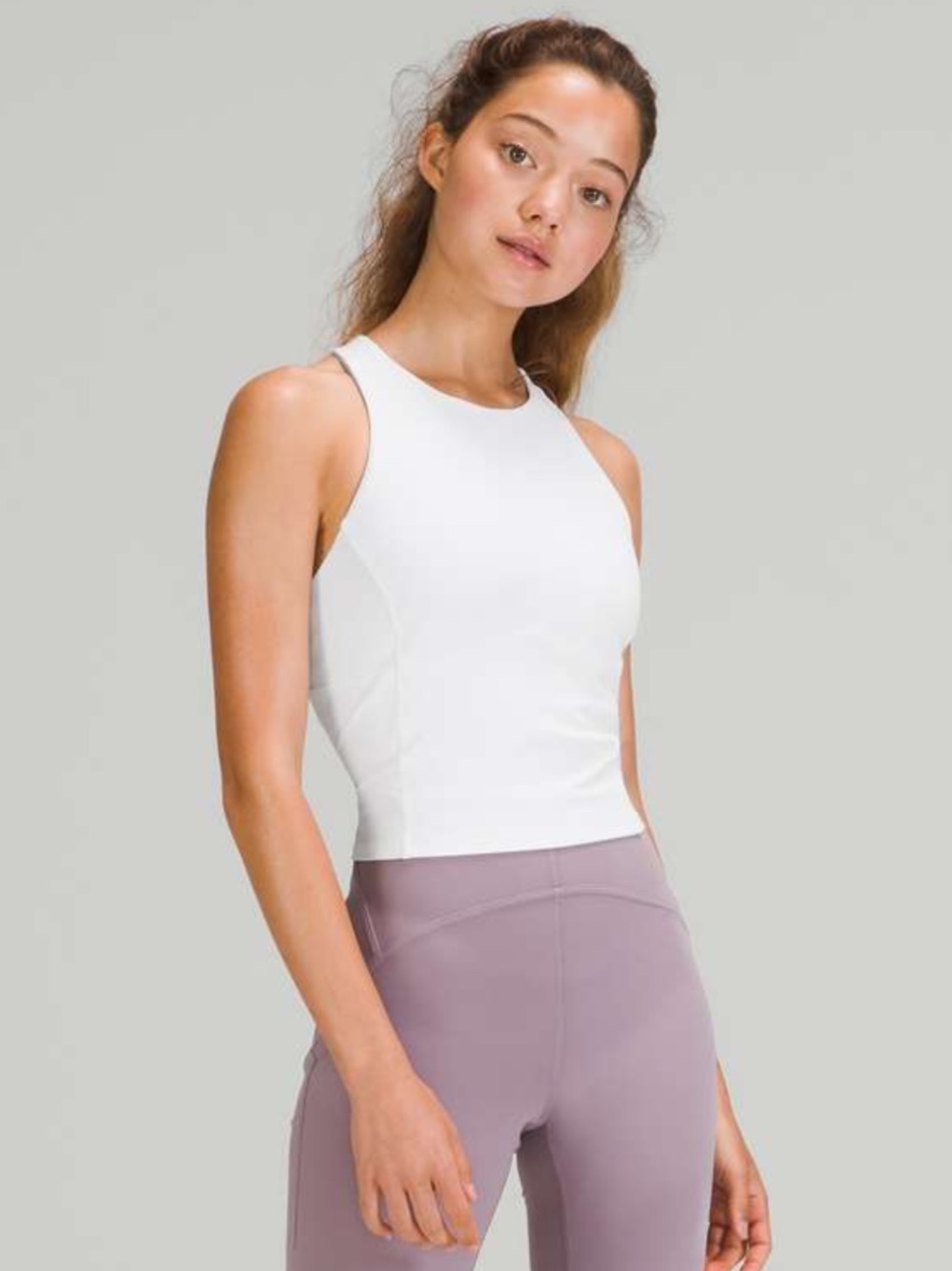 🍋Lulumeon Key to Balance High-Neck Tank Top White size 6